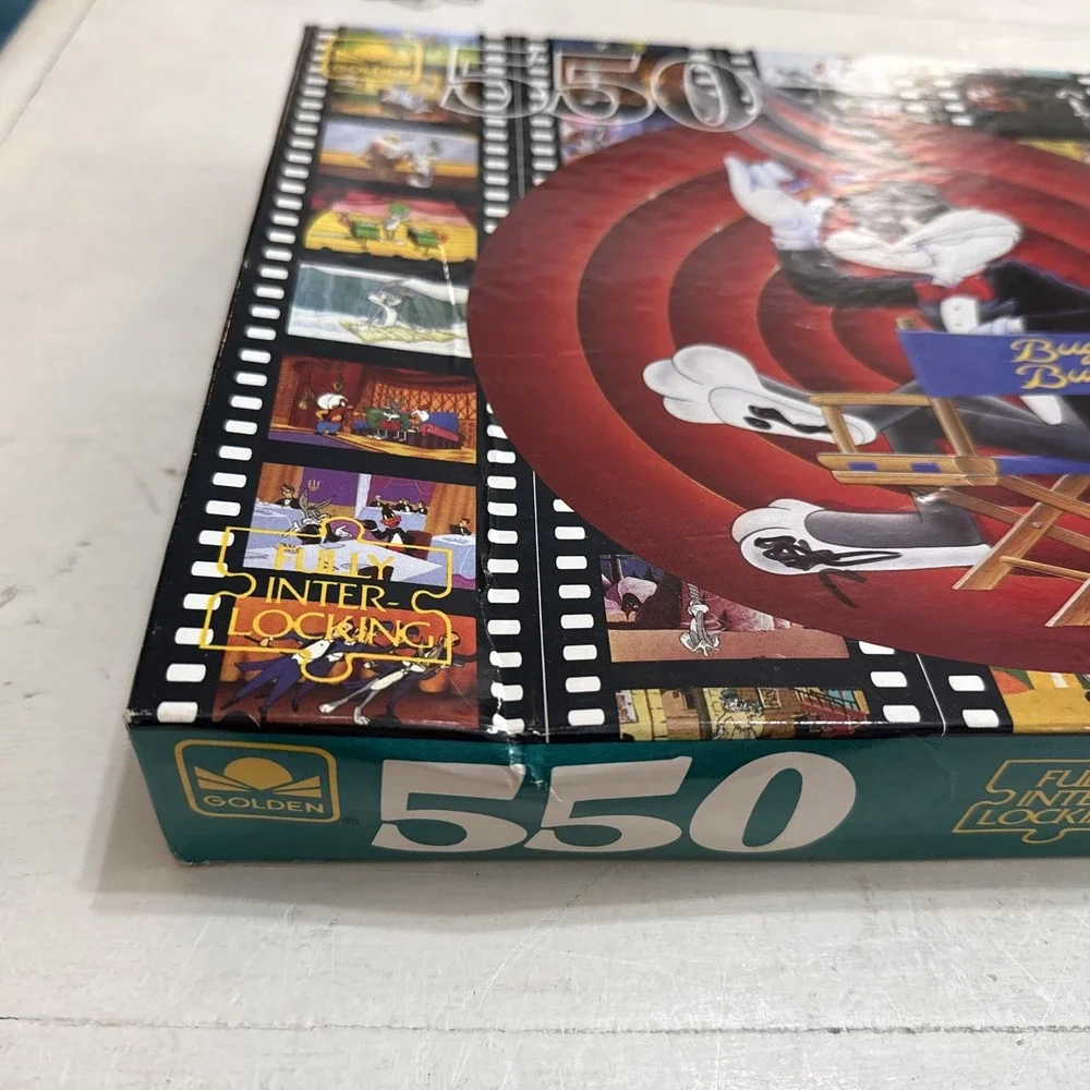 Golden Bugs Bunny Looney 550 Piece Jigsaw Puzzle Film Strip Rare Sealed NEW